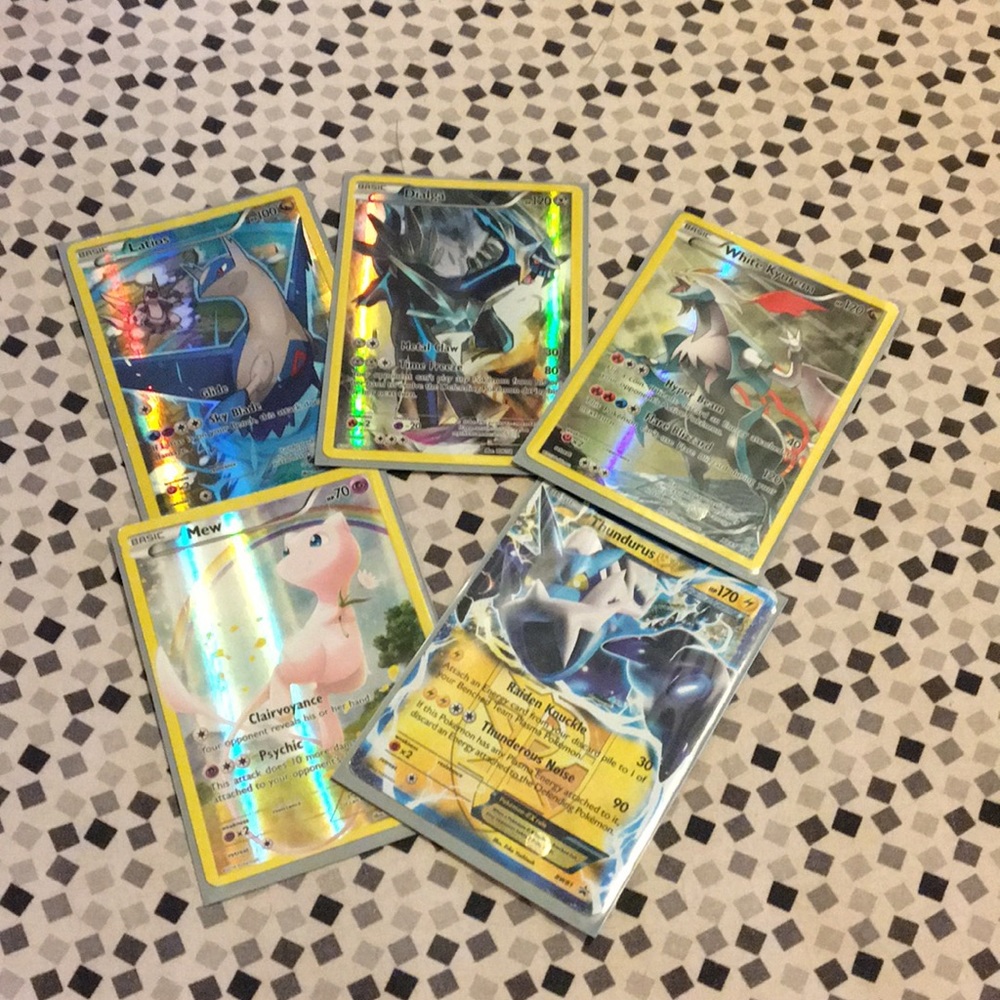 5 pc Pokémon cards ex/full art